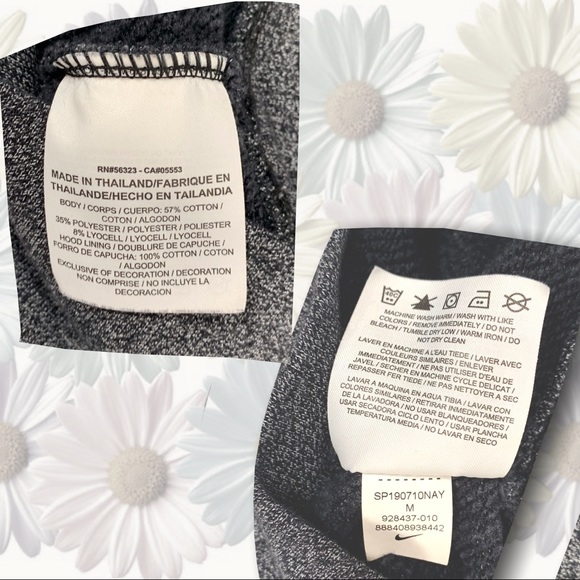 Nike Charcoal Hoodie - M - Embroidered Logo - Picture 6 of 13